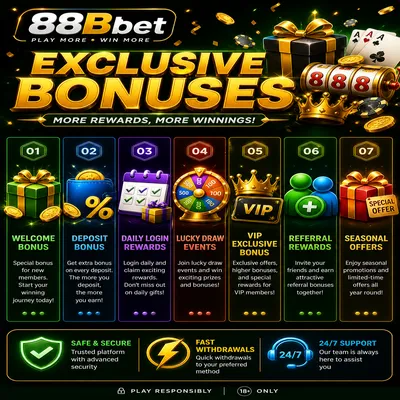 88Bbet Bonuses and Rewards
