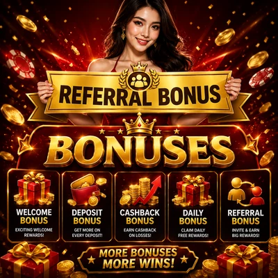 Jeeto999 Referral Bonus
More Bonuses