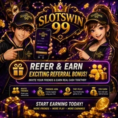 Slotswin 99 Referral Bonus
Refer and Earn