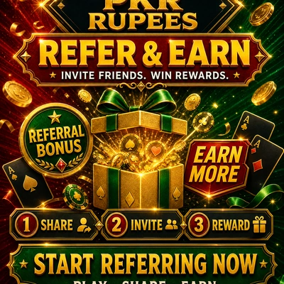 PKR Rupees Referral Reward
Refer & Earn